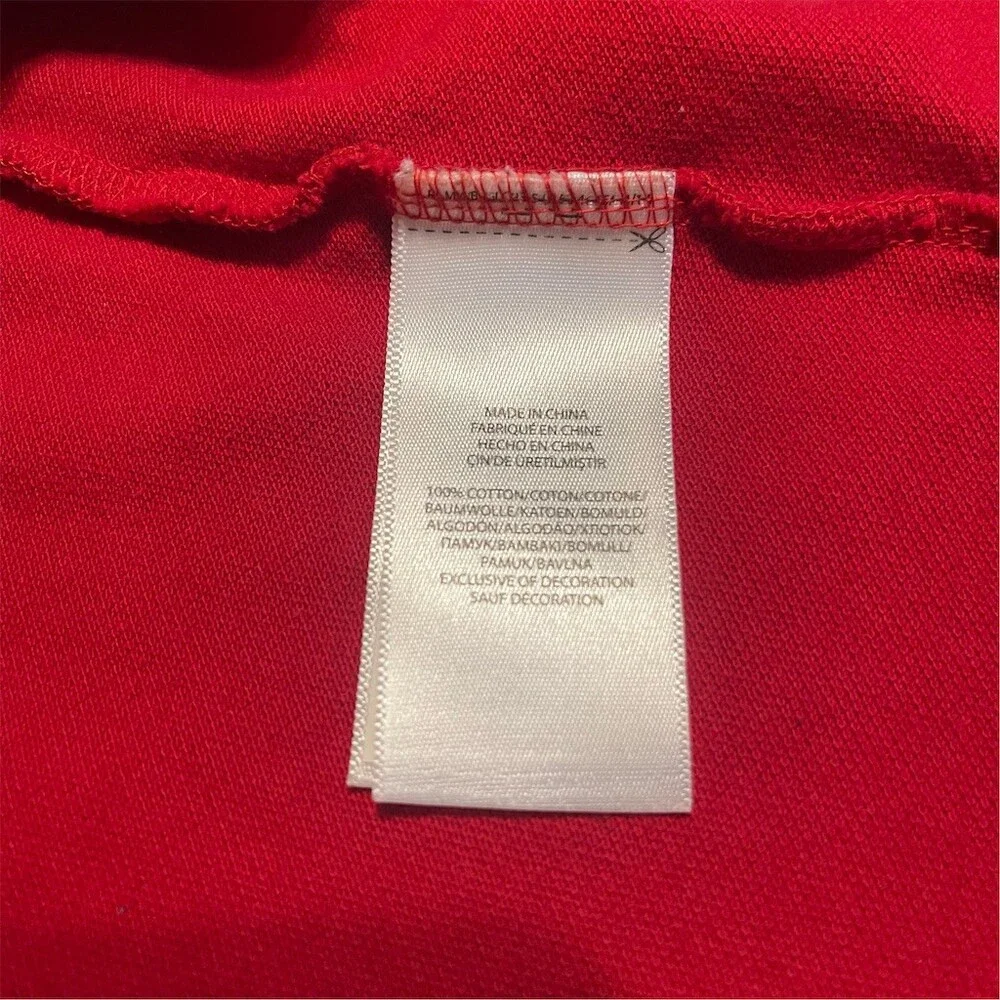 Polo Ralph Lauren Polo Shirt Red Big Pony Logo Graphic Short Mens XL
